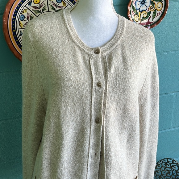Ann Taylor LOFT Cream Colored Cardigan - Picture 2 of 6